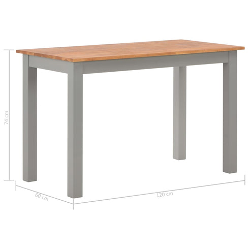 Maison Madeleine -  5 Piece Dining Set Solid Oak Wood